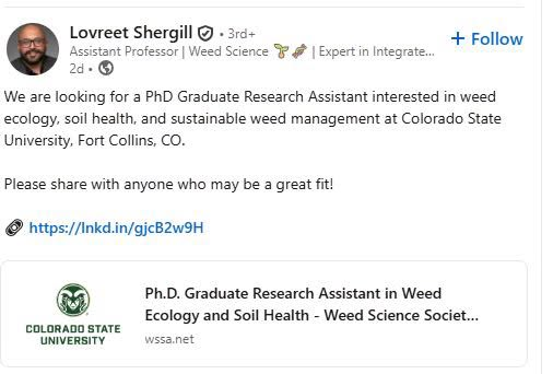 Original opportunity shared by Dr. Lovreet Shergill.