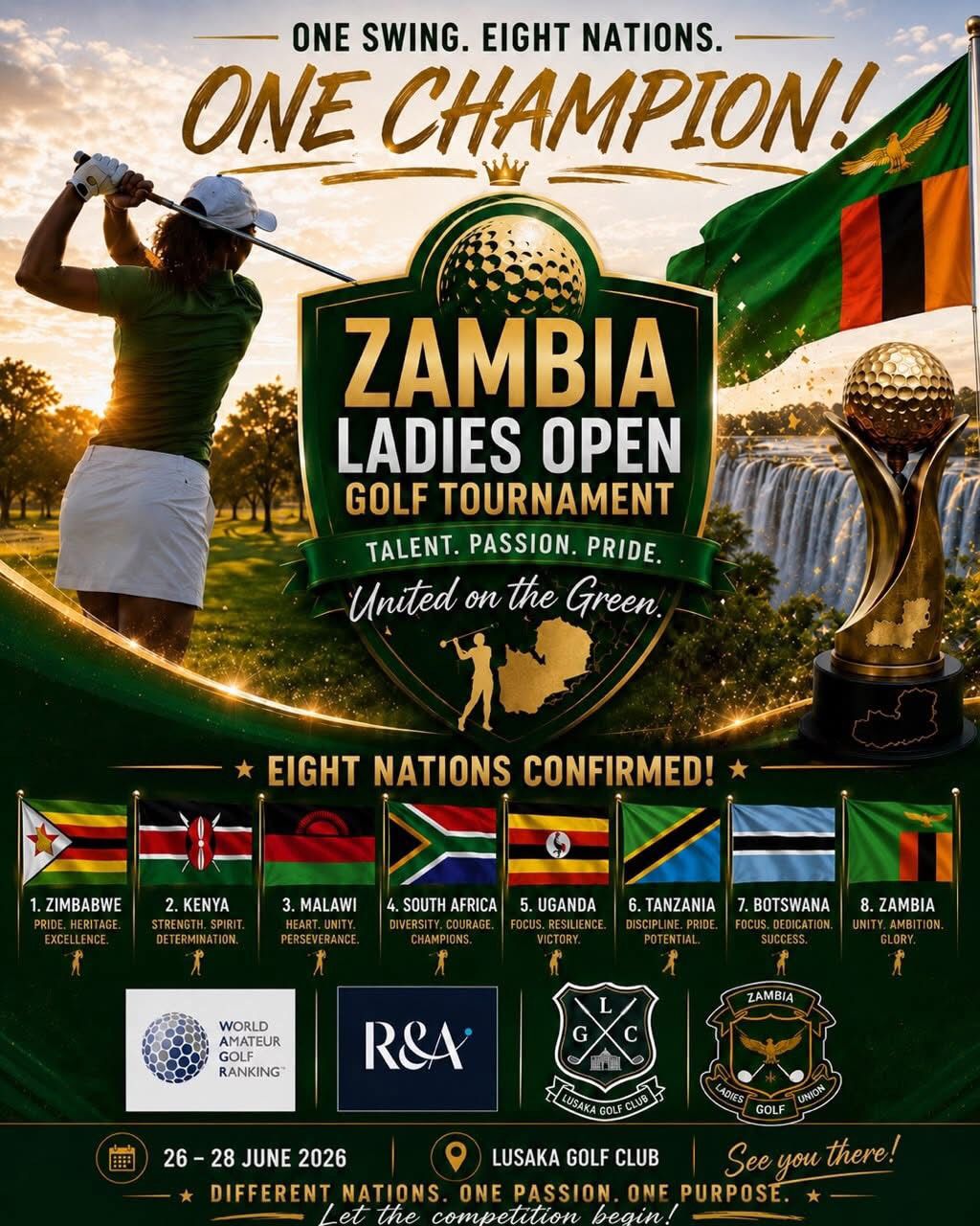 Zambia to host ladies amateur open golf tournament