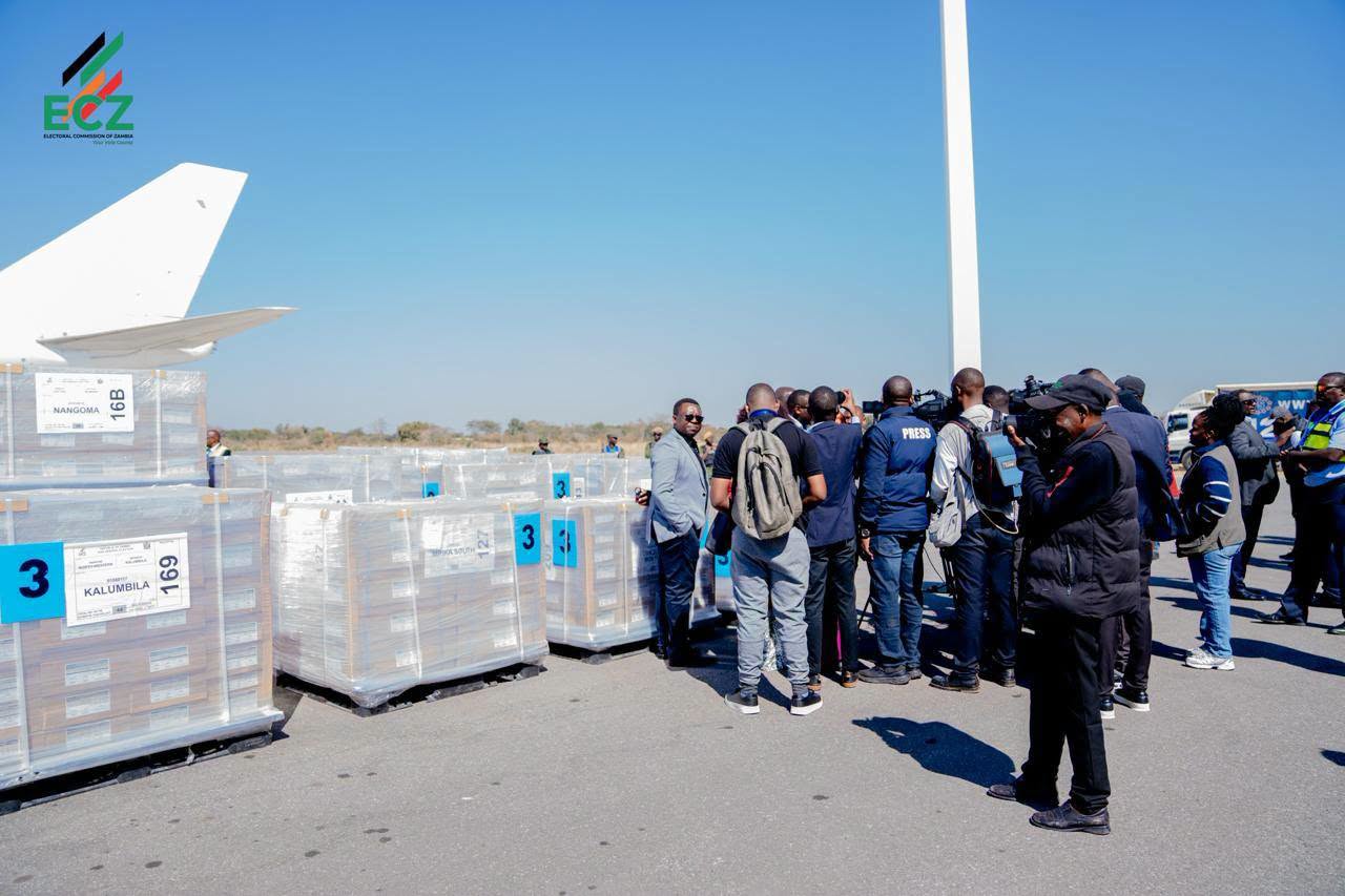 Zambia : 40 Pallets Of Ballot Papers Arrive In Lusaka