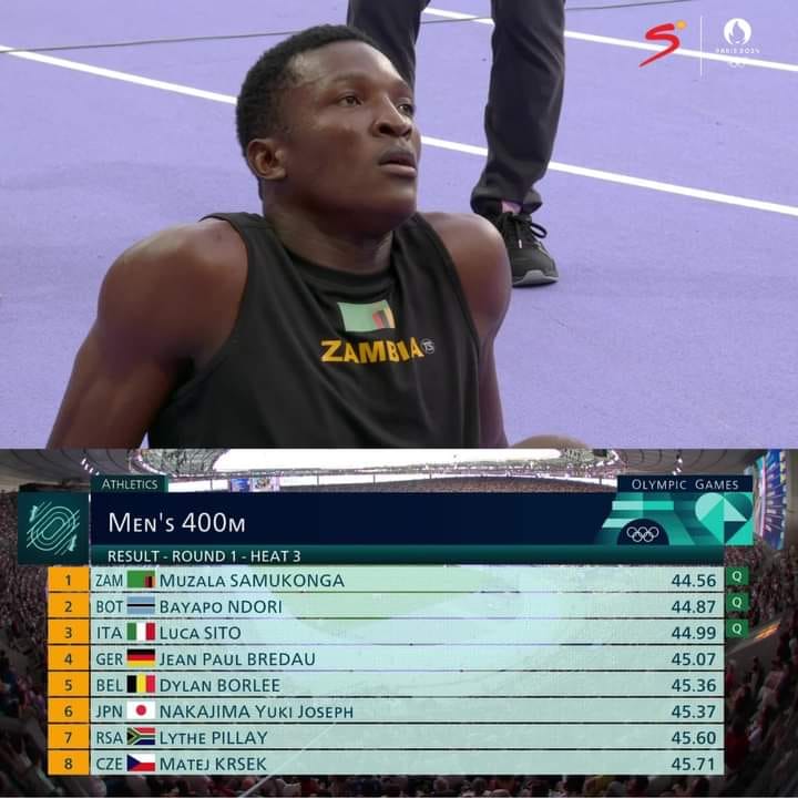 Zambia : Samukonga Misses 400m Defence