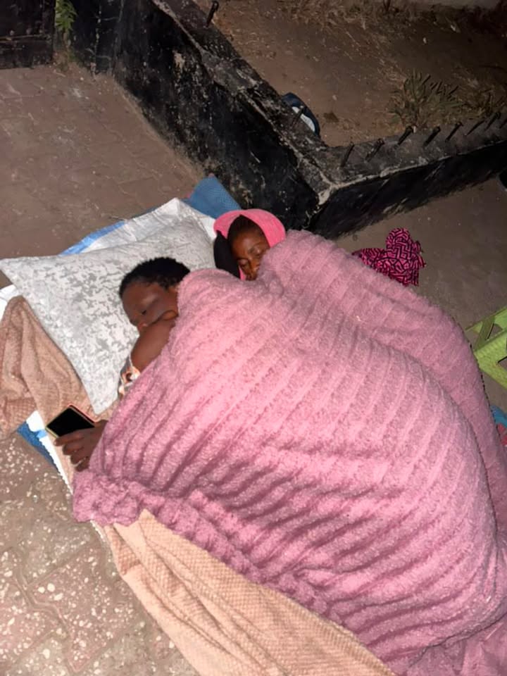 VOTERS SLEEP AT POLLING STATION