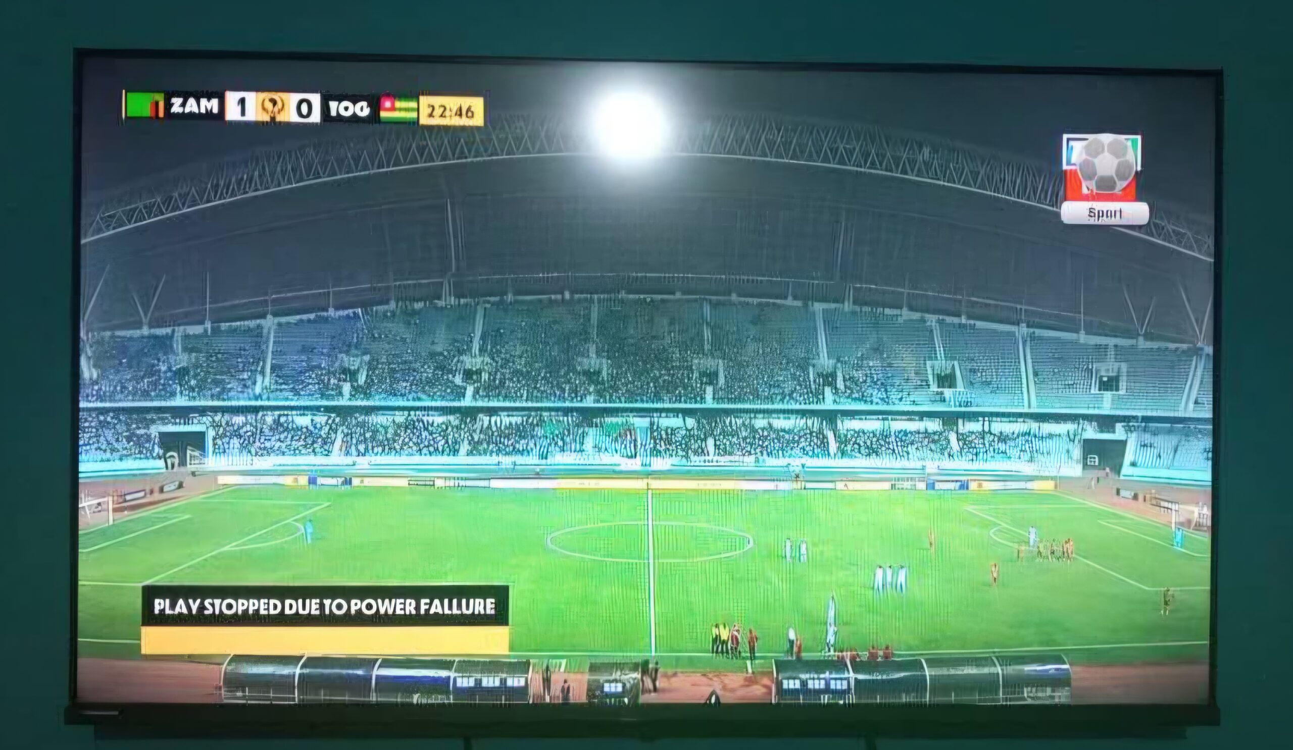 ZESCO says stadium blackout was 0.2-second trip, floodlights needed 20 minutes to restart