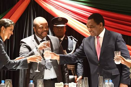 Zambia : King Felipe Toasts HH Victory
