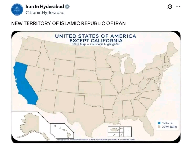 Iran Responds to Trump by Declaring California Its “New Territory”