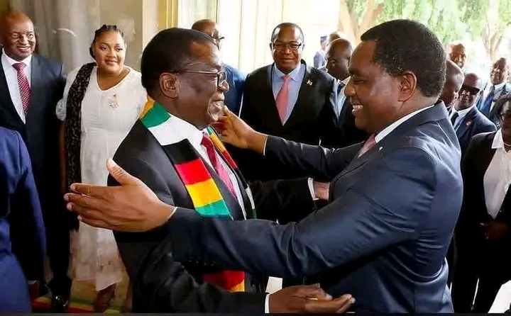 MNANGAGWA CONGRATULATES PRESIDENT ELECT HICHILEMA