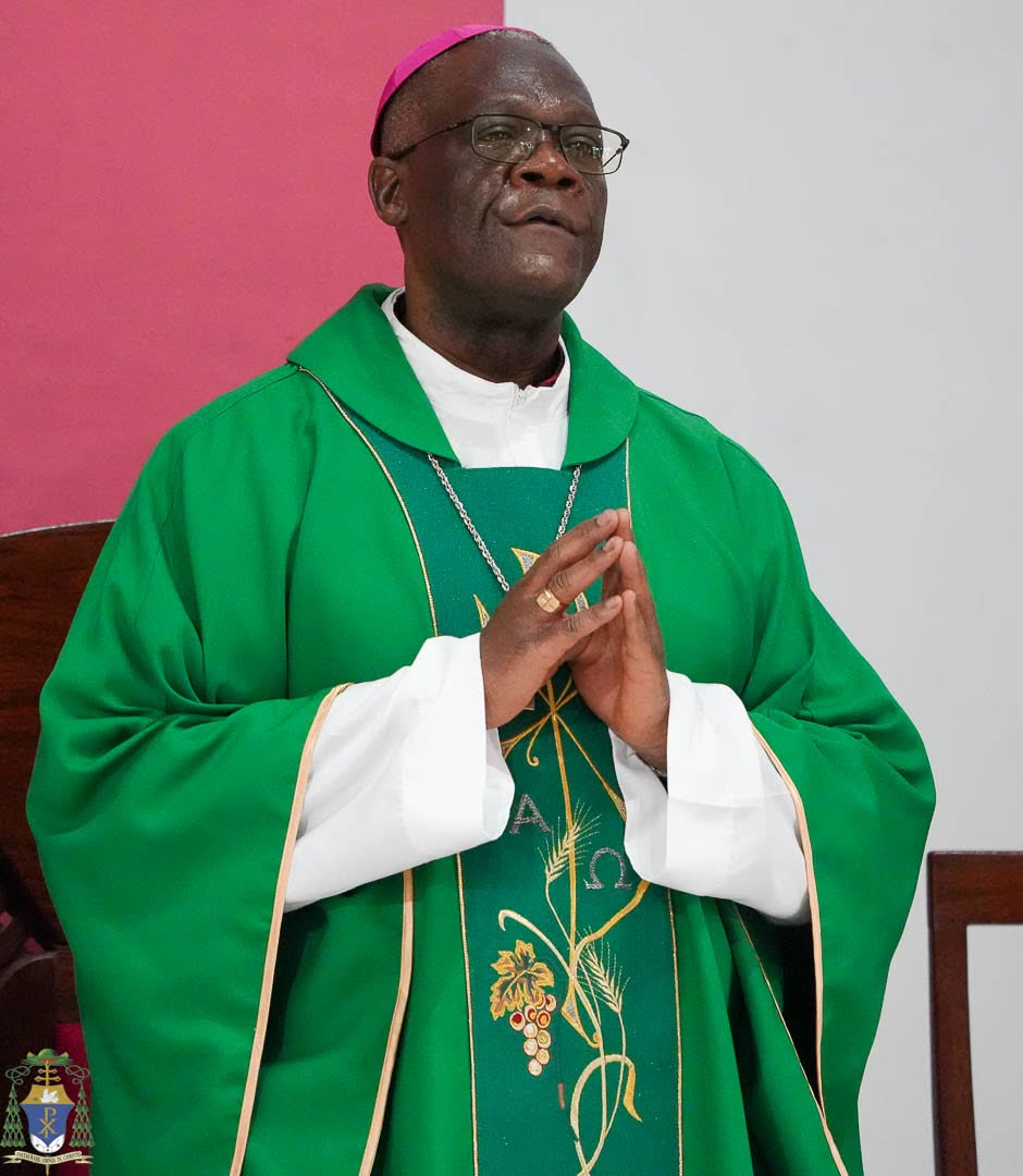 Archbishop Alick Banda walks out of Chimbokaila prison