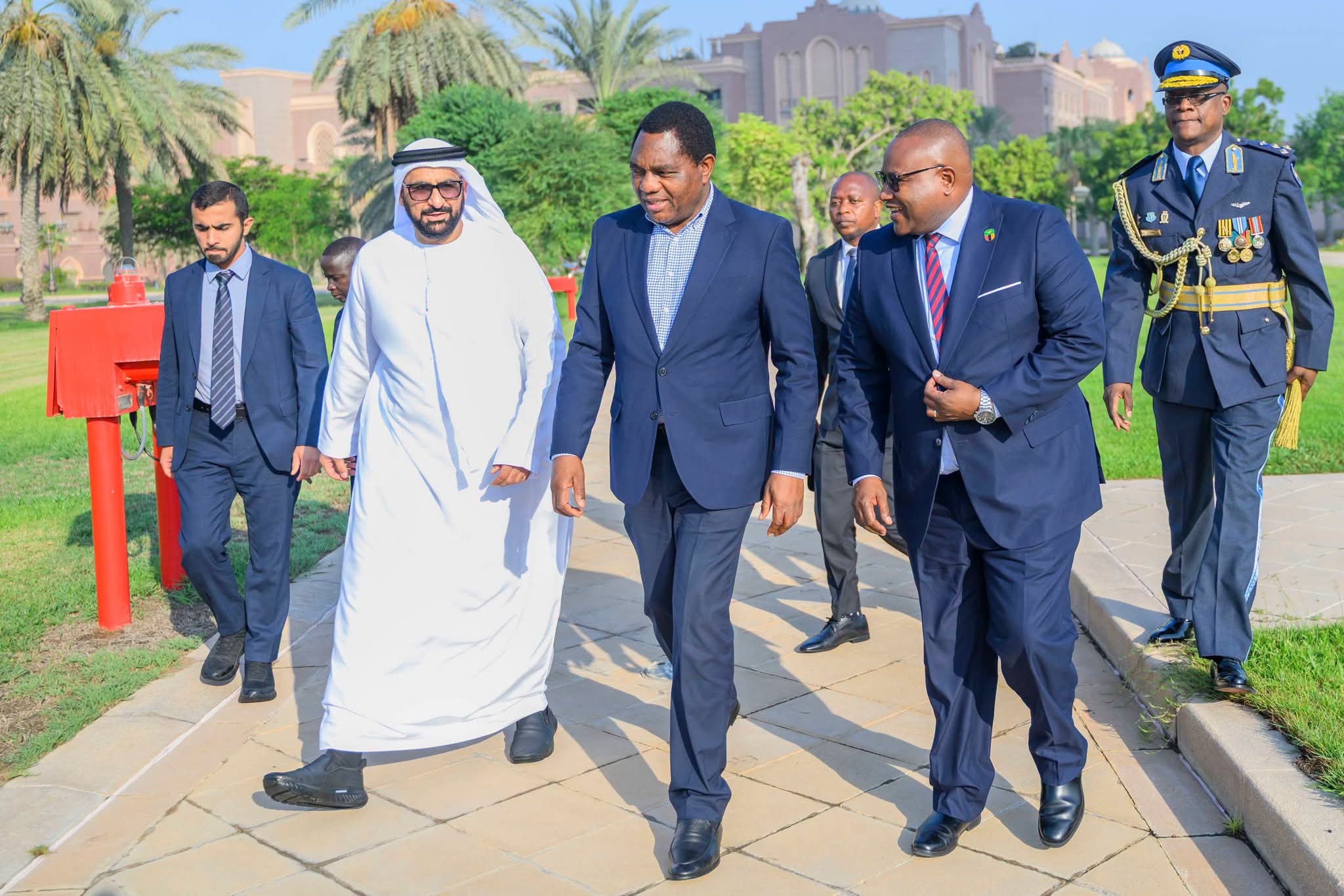 HH arrives in Abu Dhabi, UAE for working visit