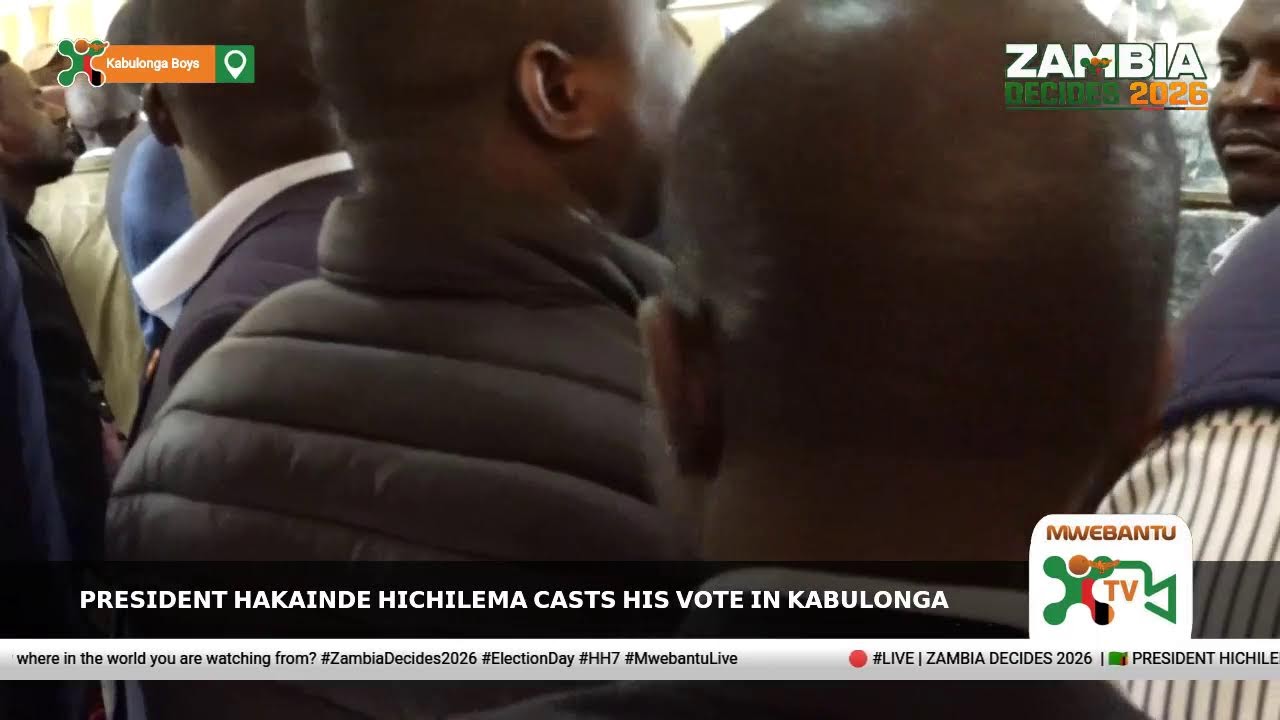 President Hichilema Casts His Vote