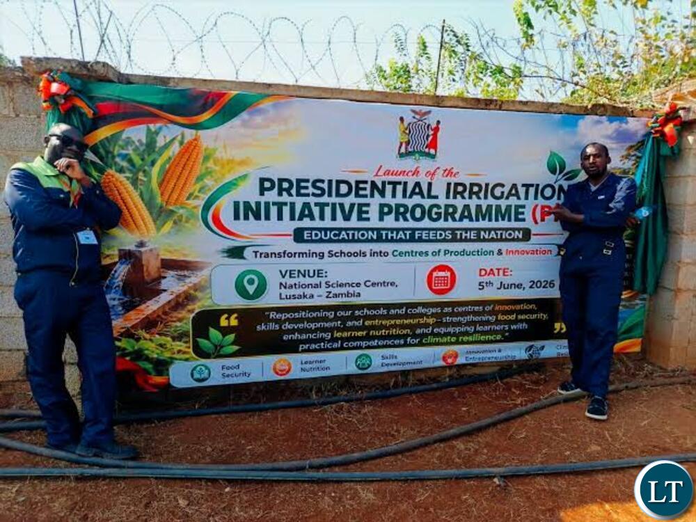 Zambia : Kanyangala Pri. School Implements Presidential Irrigation Initiative