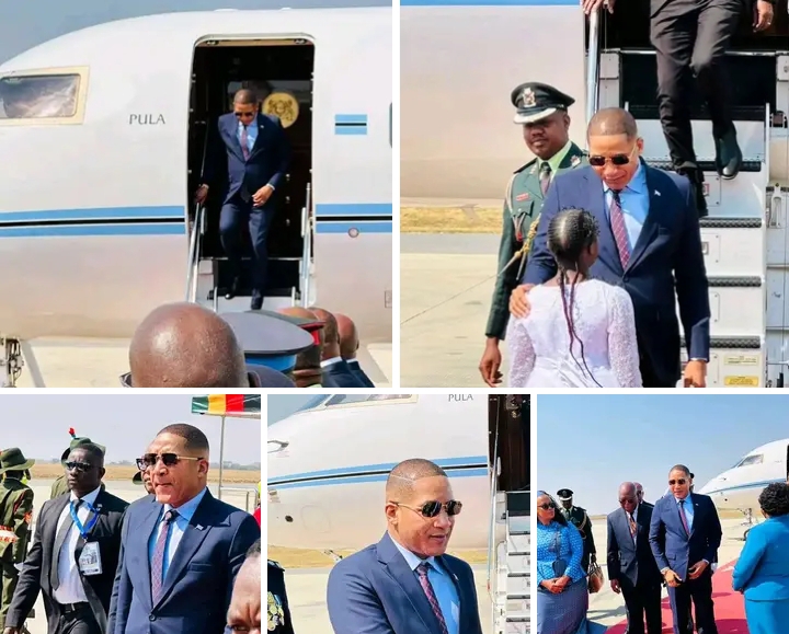 President of Botswana DUMA BOKO has arrived for President elect HAKAINDE HICHILEMA’s inauguration Ceremony