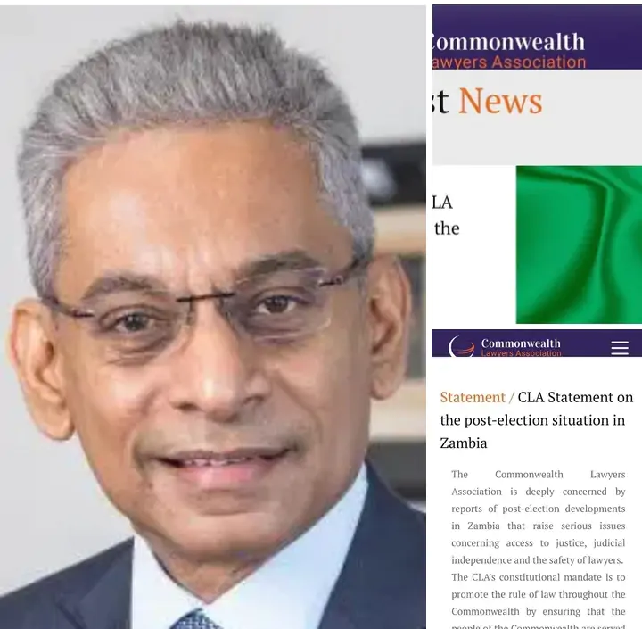 Commonwealth Lawyers Association deeply concerned by reports of post-election developments in Zambia