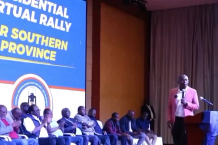 WATCH: Immediately after you're inaugurated, visit Southern Province, since you've been unable to do so — Kebby Mbewe invites Brian Mundubile on behalf of the people of Southern Province.