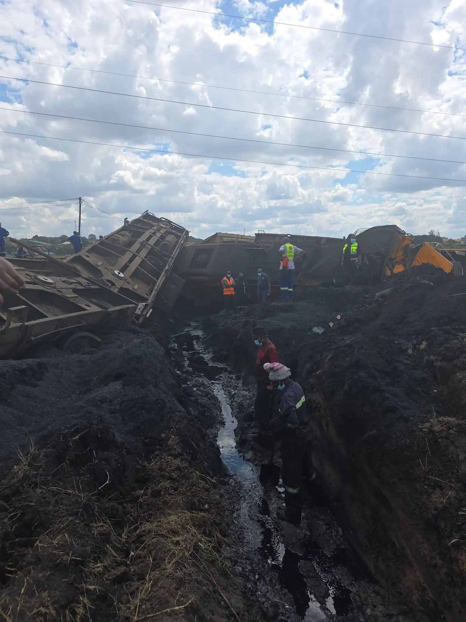 Two Bodies Recovered at Bwana Mkubwa Train Derailment Site in Ndola – Zambia Railways Confirms