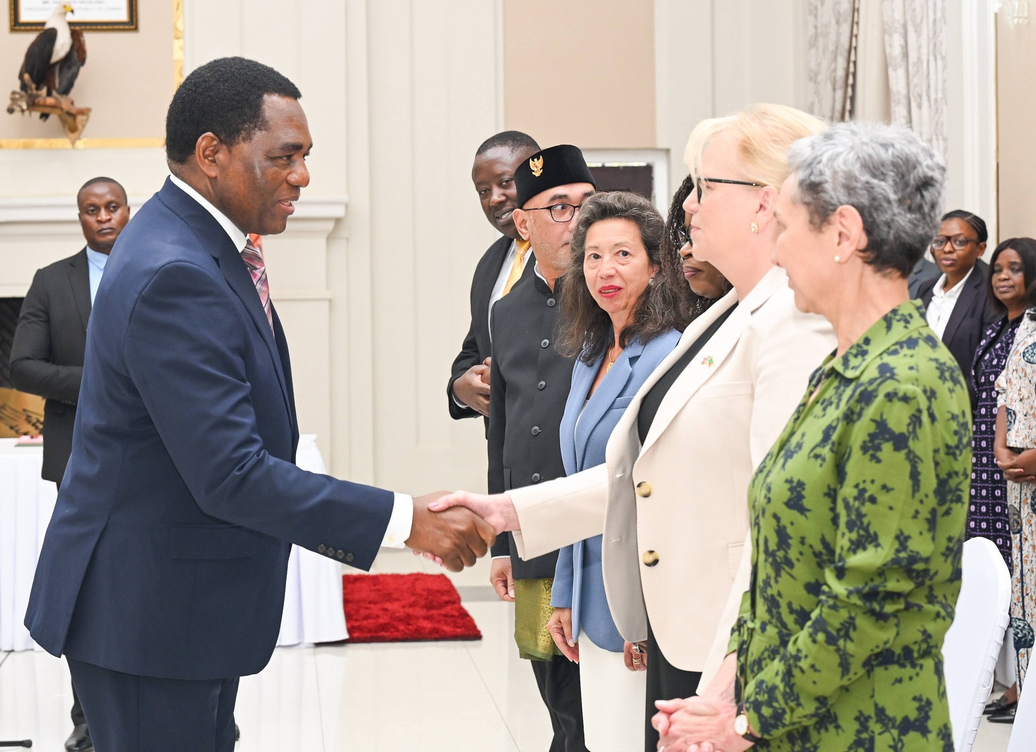 PRESIDENT HICHILEMA RECEIVES CREDENTIALS