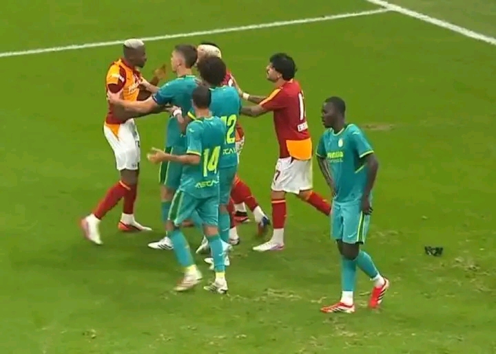 Osimhen Involved in Heated Clash With Defender