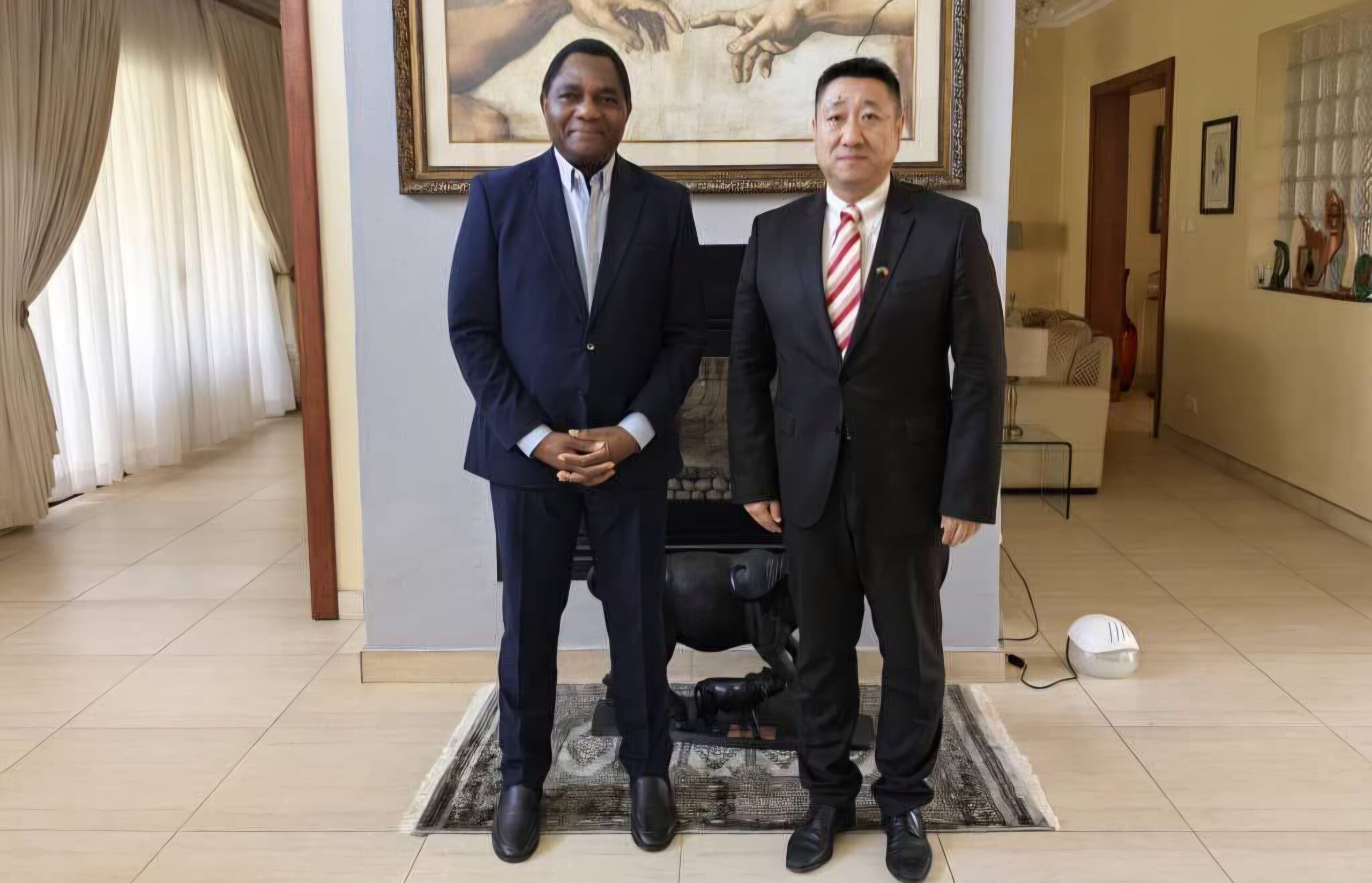 Hichilema meets Chinese Ambassador Han Jing