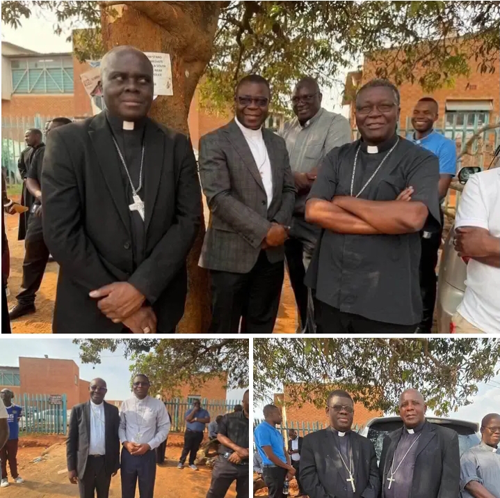 ZCCB BISHOPS VISIT ARCHBISHOP ALICK BANDA AT CHIMBOKAILA PRISON