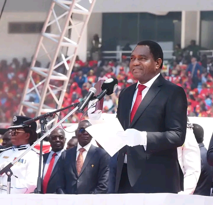 Hichilema sworn in for 2nd term, extends olive branch to political opponents