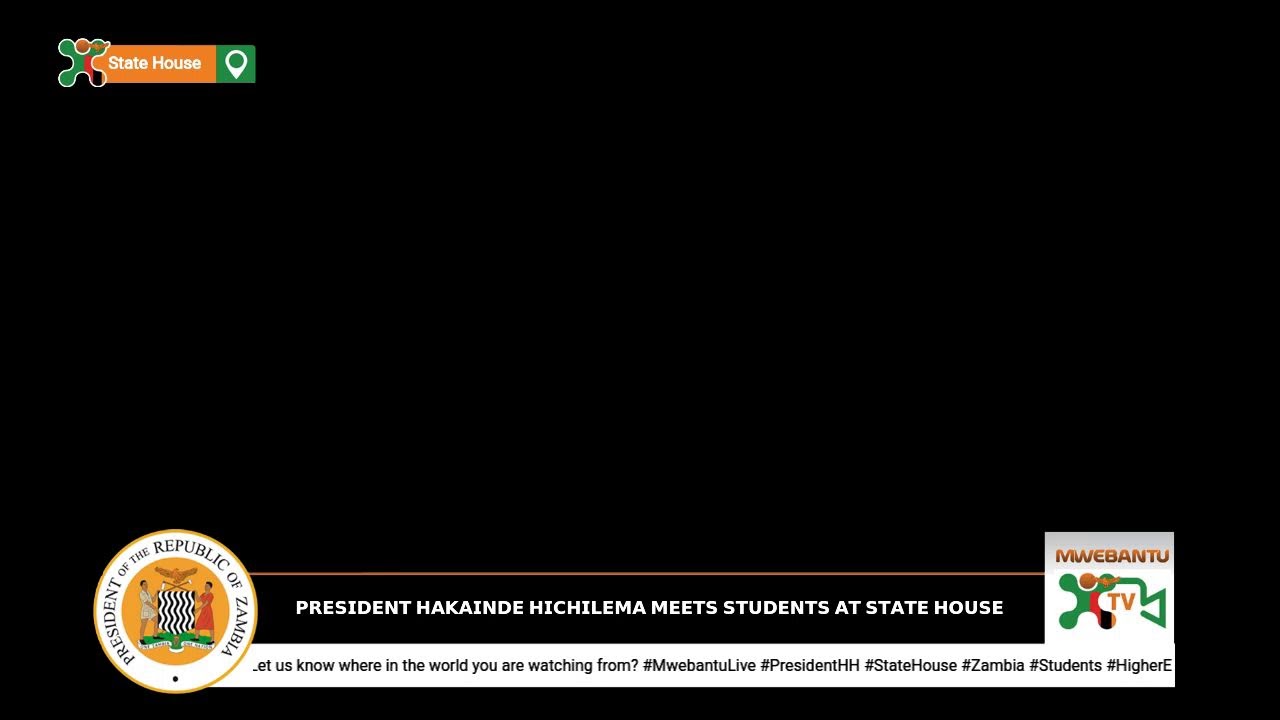 President Hakainde Hichilema Meets Students at State House