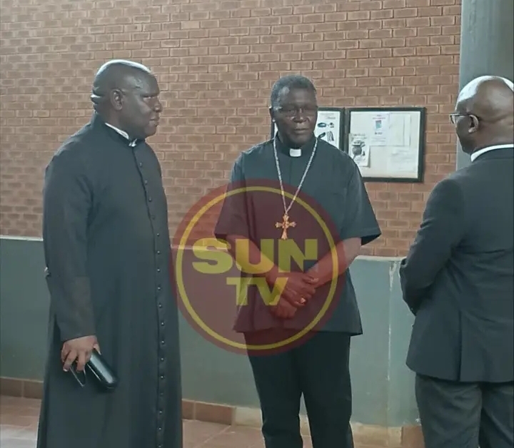 CATHOLIC BISHOPS ARRIVE AT MAGISTRATES COURT
