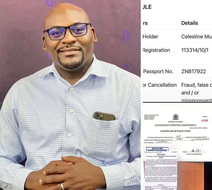 CONGOLESE NATIONAL CELESTIN MUKANDILA’S FRAUDULENTLY AQUIRED ZAMBIAN CITIZENSHIP CANCELLED!
