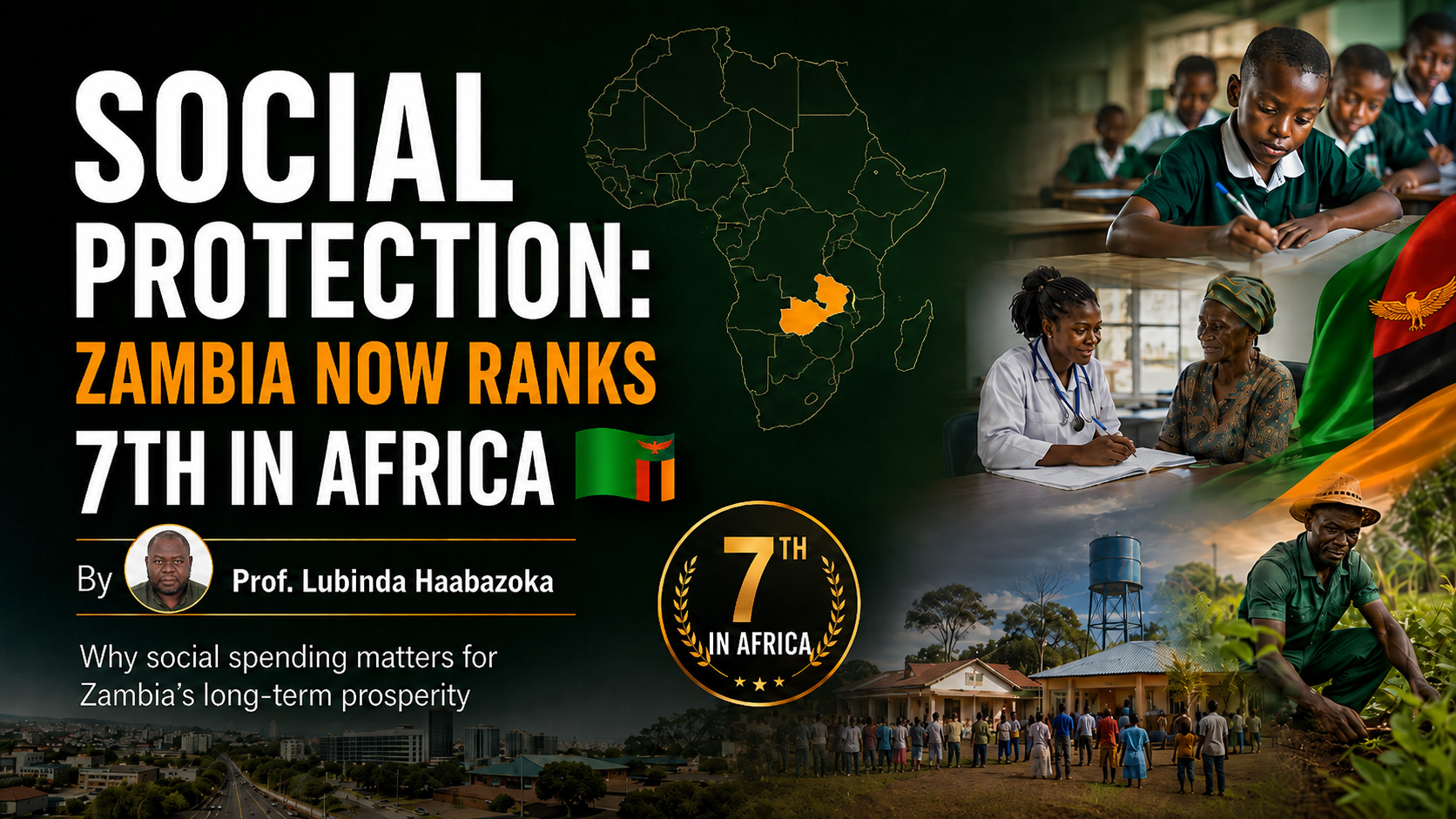Social Protection: Zambia now ranks 7th in Africa – By Prof. Lubinda Haabazoka