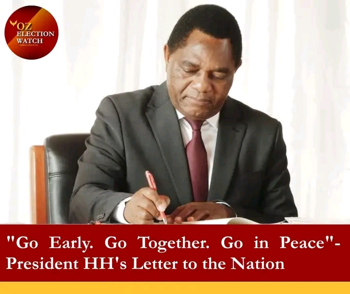 “GO EARLY. GO TOGETHER. GO IN PEACE” – PRESIDENT HH’S LETTER TO THE NATION