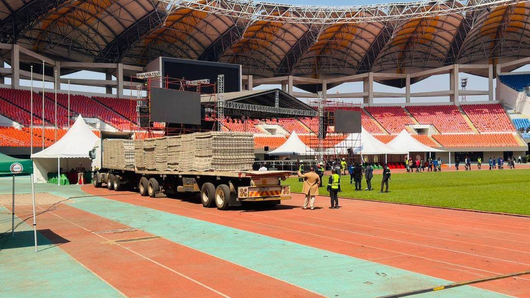 Zambia : Hero Stadium Turf Protector Installed