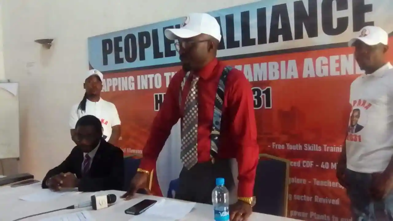 FEBIAN MUTALE UNVEILED AS NEW PEOPLE’S ALLIANCE CHAIRPERSON