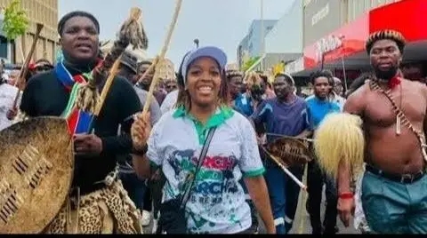 JACINTA NGOBESE-ZUMA DISTANCES MARCH & MARCH FROM NGIZWE MCHUNU AND PHAKEL’UMTHAKATHI, SAYING THEY ARE DIFFERENT ANTI-ILLEGAL IMMIGRATION GROUPS AHEAD OF THE 30 JUNE PROTESTS
