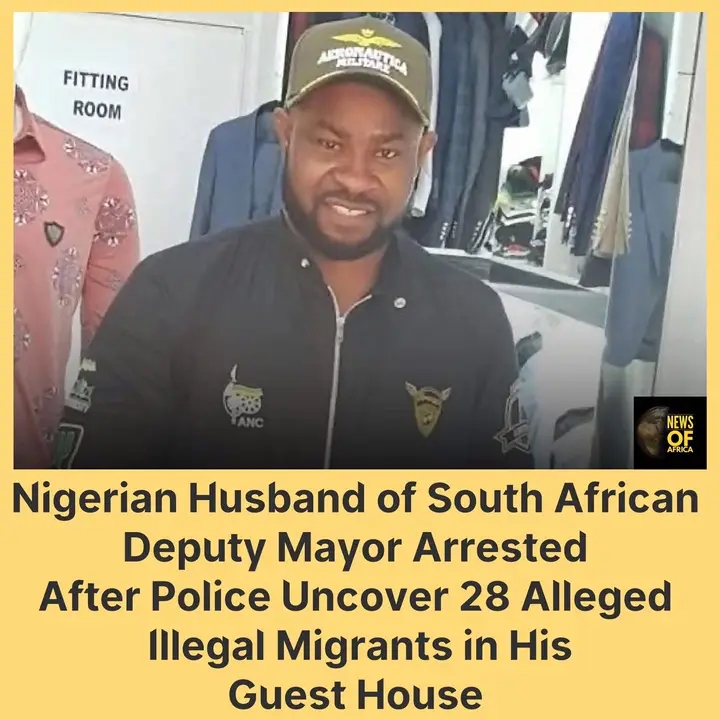 Nigerian Husband of South African Deputy Mayor Arrested After Police Uncover 28 Alleged Illegal Migrants in His, Bloemfontein, Guest House