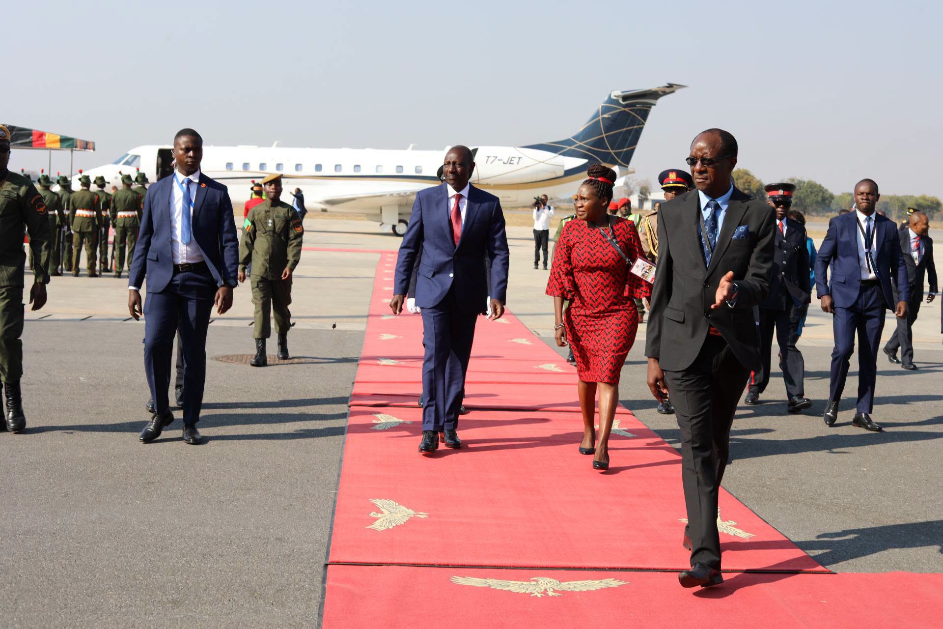 Zambia : Ruto Arrives For HH Inauguration