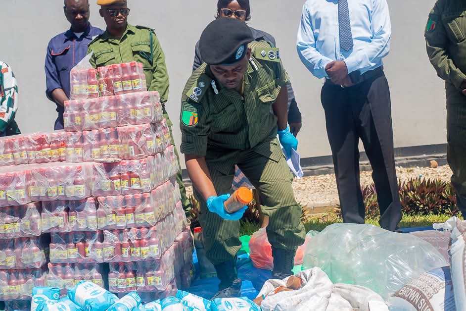 Police seize suspected counterfeit goods, including fake sugar and hot chilli sauce