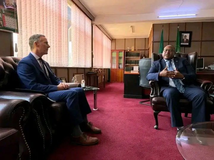 HAIMBE MEETS US CHARGÉ D’AFFAIRES IN LUSAKA