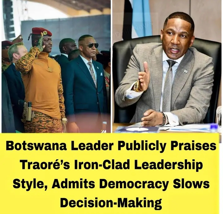 Botswana President Duma Boko praises Burkina Faso’s Ibrahim Traoré for “speed and decisiveness”