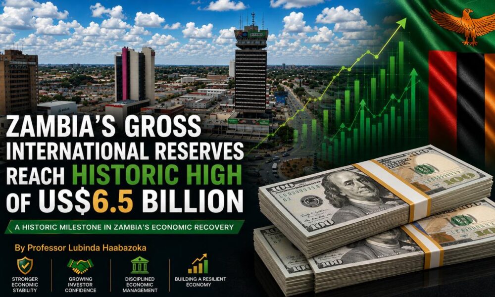 Zambia’s Gross International Reserves Reach Historic High of US$6.5 Billion
