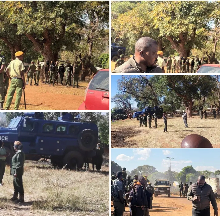 Heavily-armed Police Officers in Chipata have surrounded Mpezeni Park, the venue for today’s Mega Rally by Tonse-Pamodzi Alliance