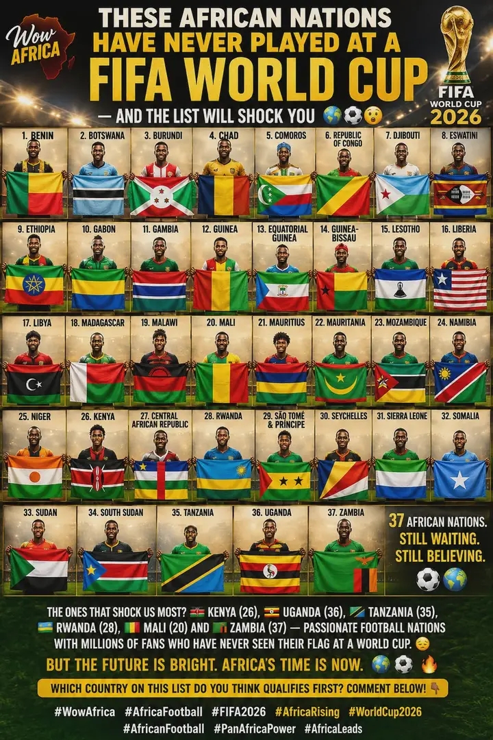 THESE AFRICAN NATIONS HAVE NEVER PLAYED AT A FIFA WORLD CUP — AND THE LIST WILL SHOCK YOU